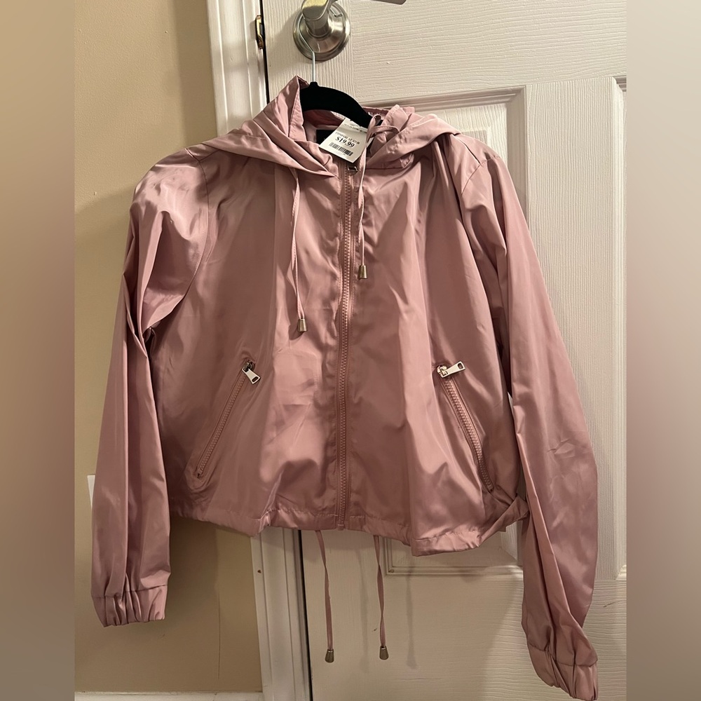 Pink windbreaker NWT